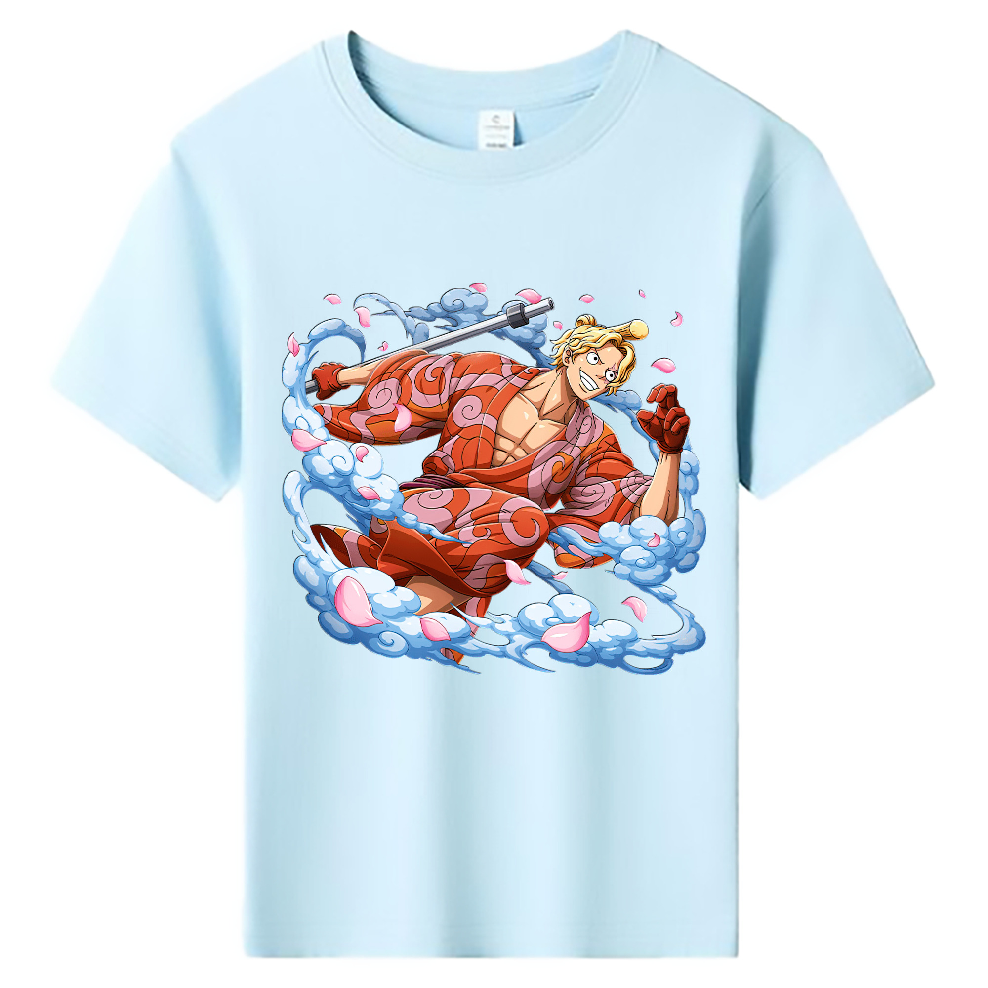 ワンピース サンジ ONE PIECE Sanji 綿100％キッズTシャツ（フロントプリント）